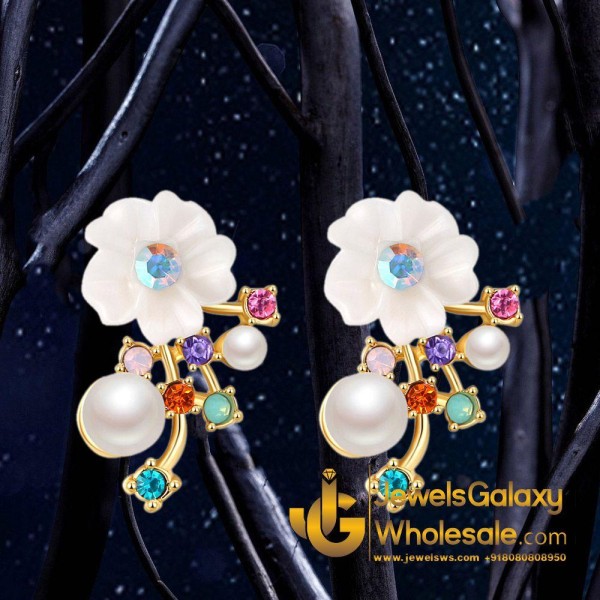 Crystal Elements Multicolour Drop Earrings 2299