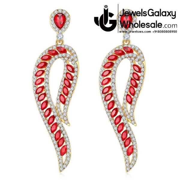 American Diamond Crystal Drop Earrings 2382