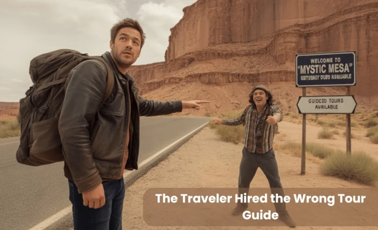 the traveler hired the wrong tour guide
