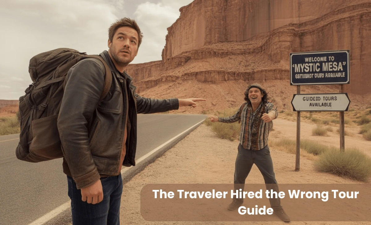 the traveler hired the wrong tour guide