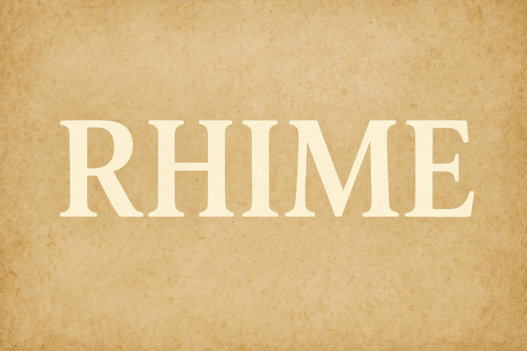 Rhime: Meaning, Uses, and Real-World Insights