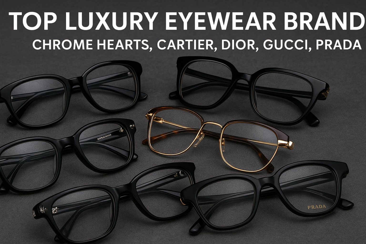 Top Luxury Eyewear Brands 2025 Featuring Chrome Hearts