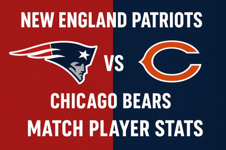 New England Patriots vs Chicago Bears Player Stats Guide