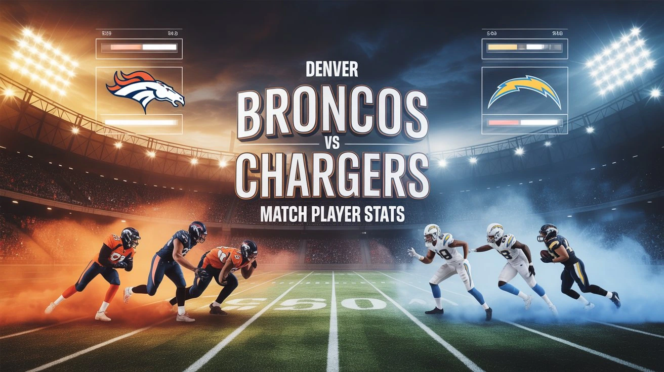 denver broncos vs chargers match player stats