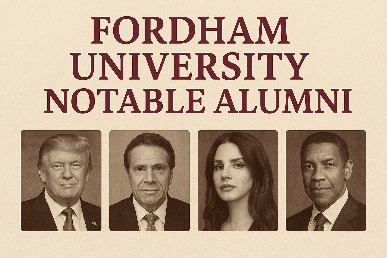 Fordham University Notable Alumni Guide