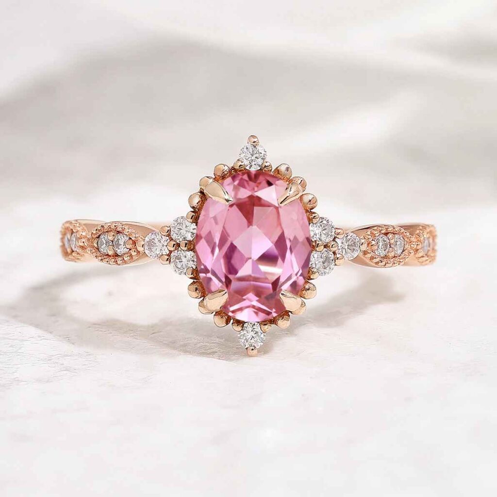 Vintage Padparadscha Sapphire Ring: A Timeless Treasure of Elegance and Meaning