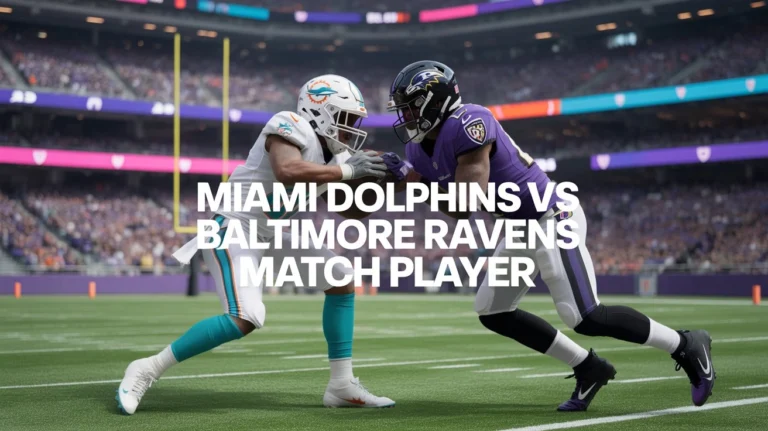 Miami Dolphins vs Baltimore Ravens Match Player Stats