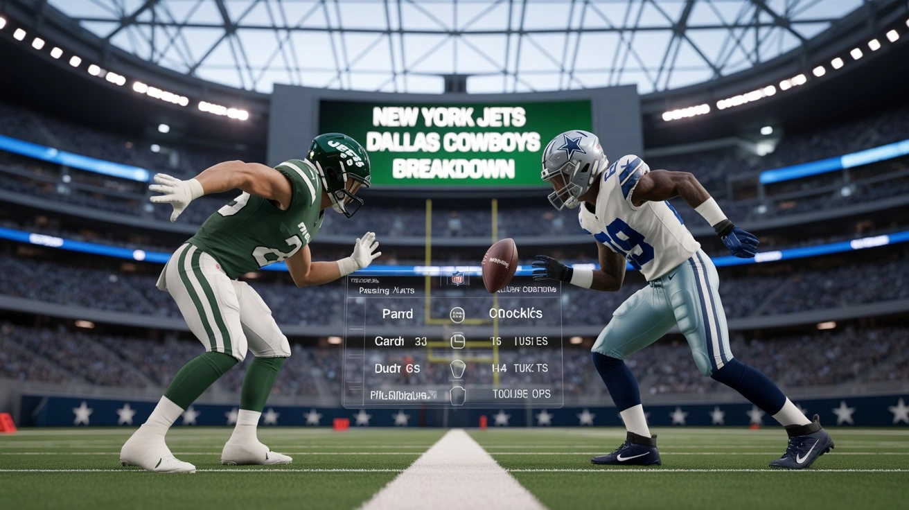 New York Jets vs Dallas Cowboys Match Player Stats