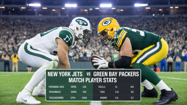 New York Jets vs Green Bay Packers Match Player Stats