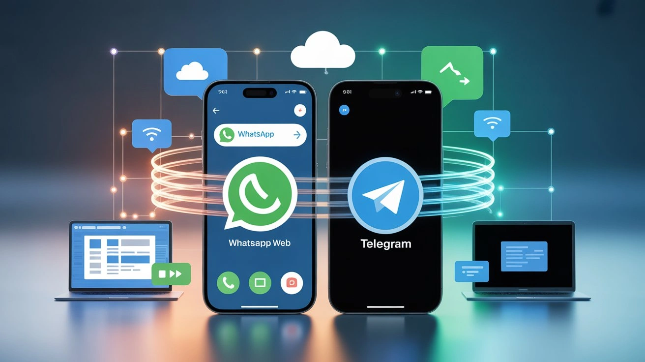 WhatsApp Web and Telegram Download