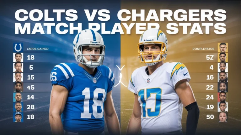 colts vs chargers match player stats