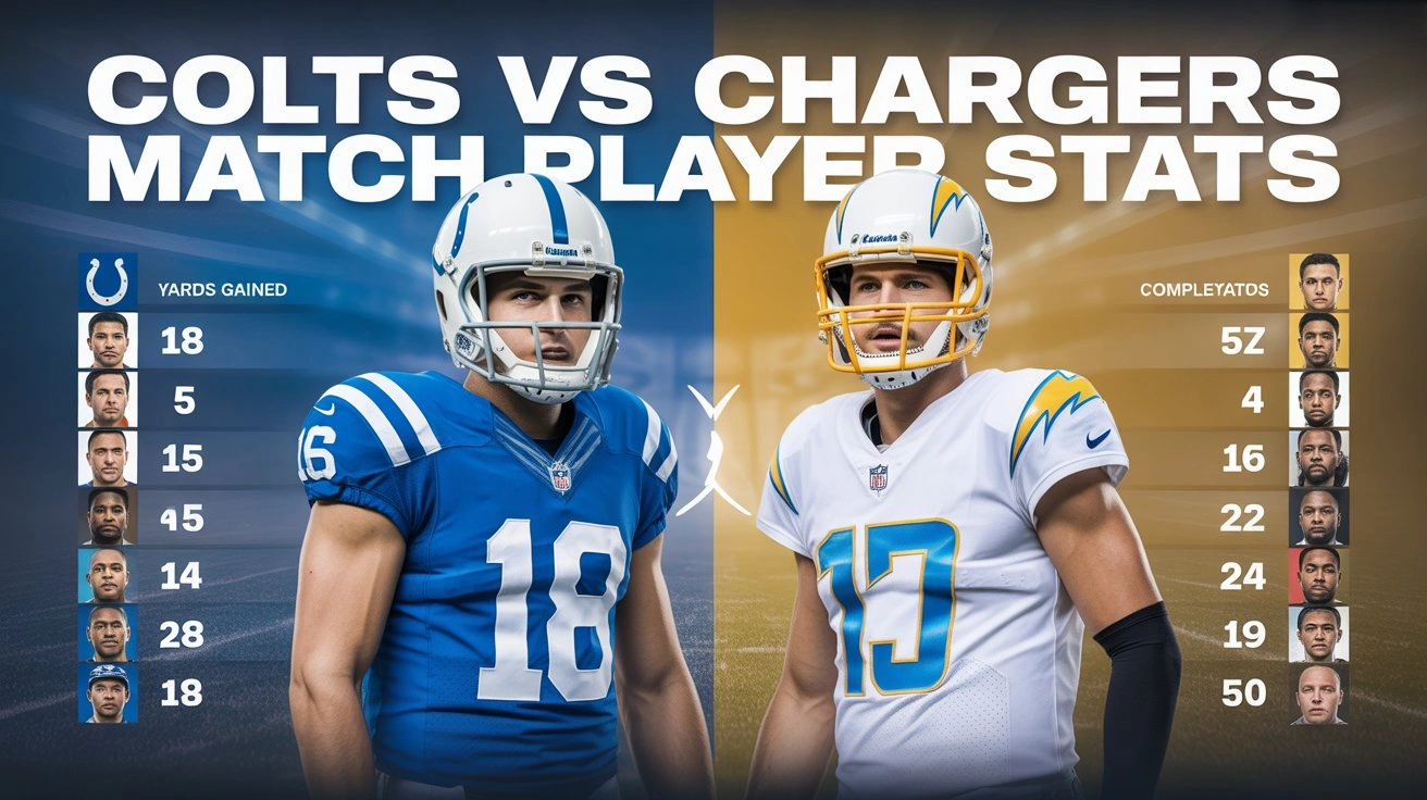 colts vs chargers match player stats