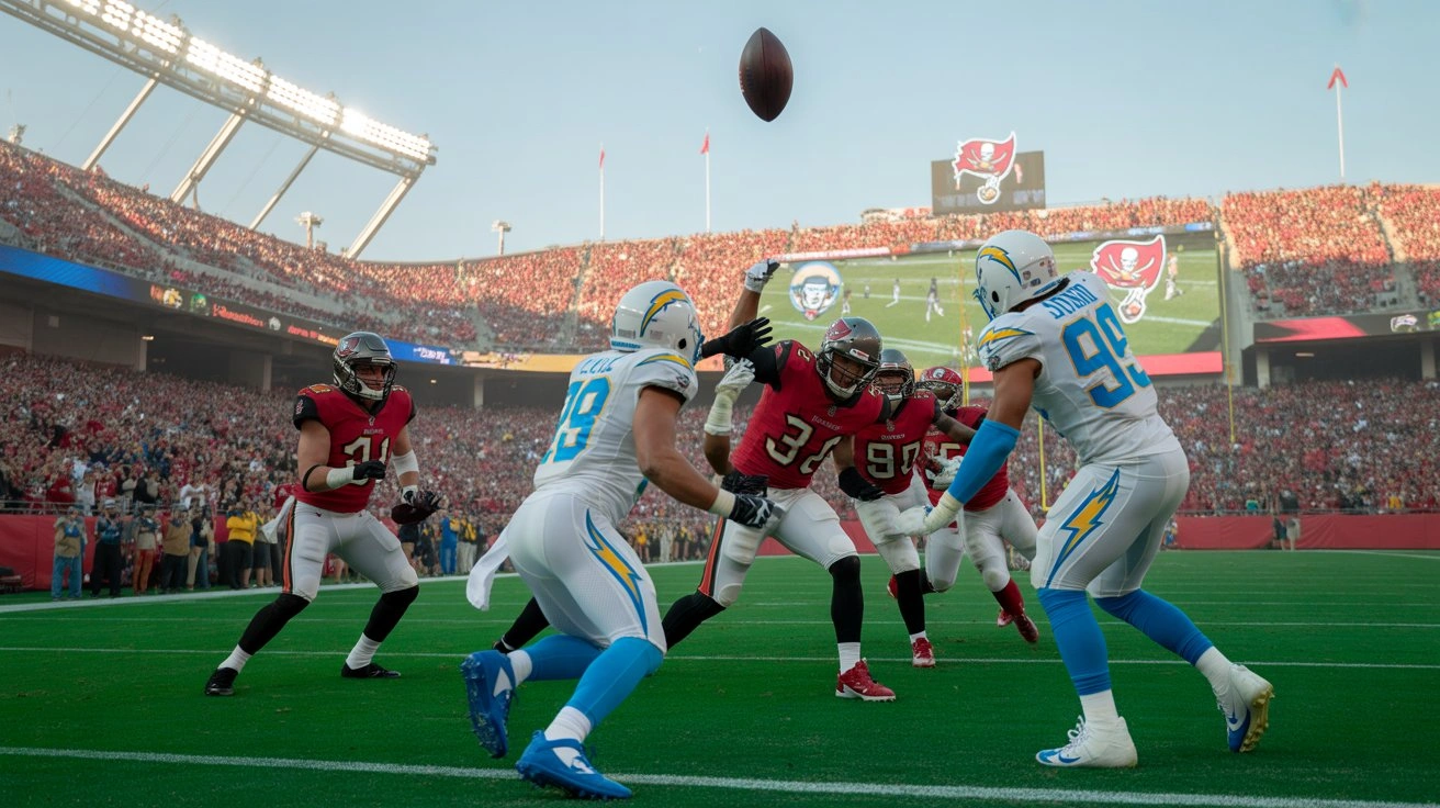 tampa bay buccaneers vs chargers match player stats