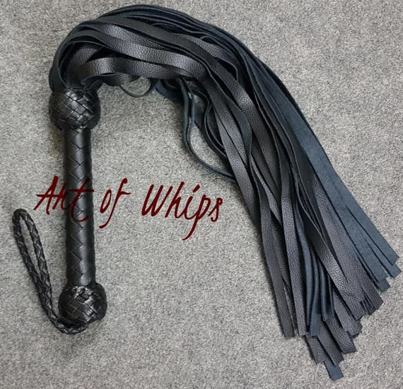 Handmade Leather Flogger with Premium Strands