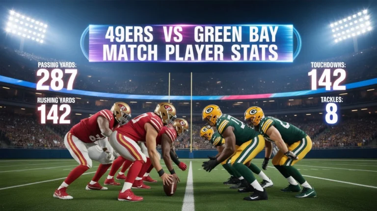 49ers vs Green Bay Packers Match Player Stats