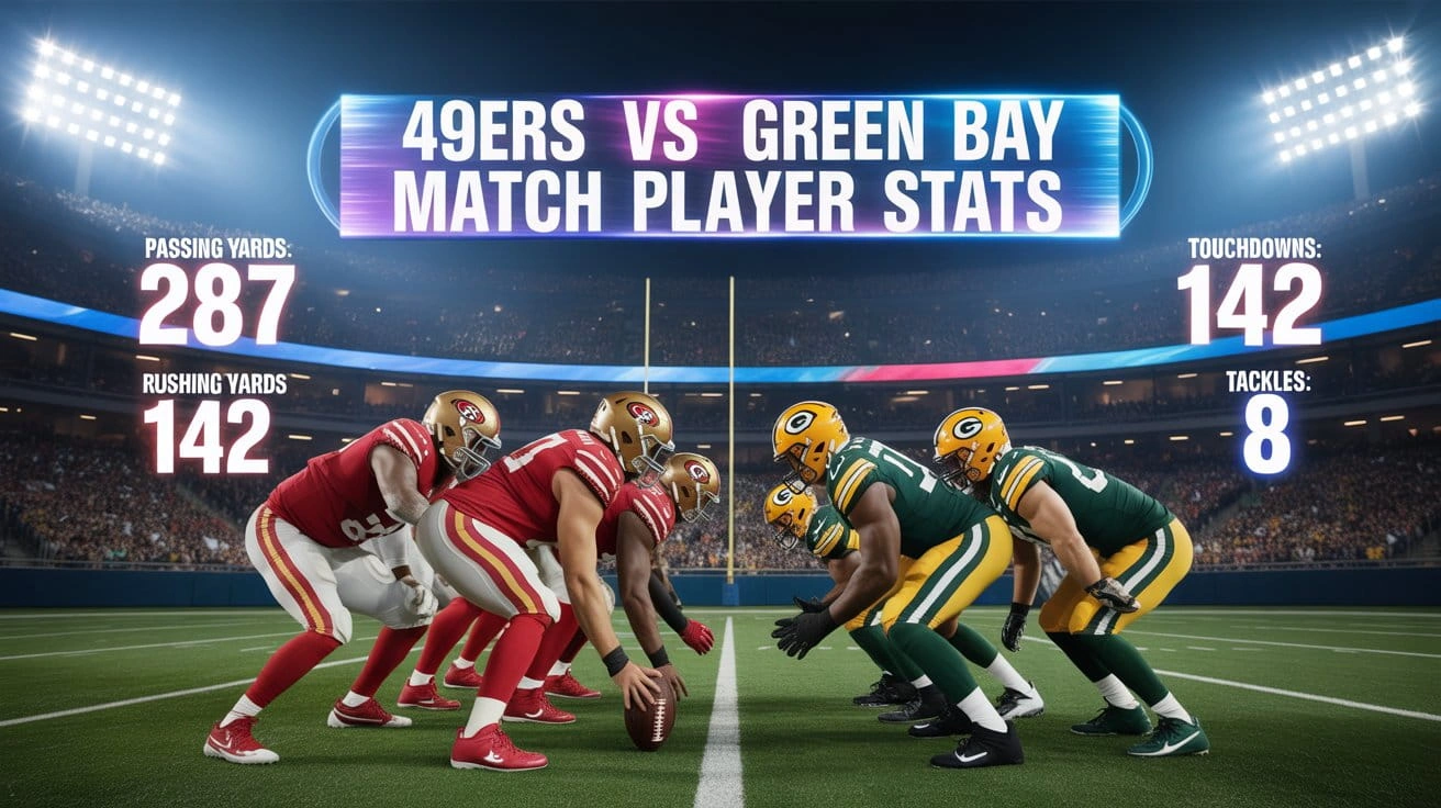 49ers vs Green Bay Packers Match Player Stats
