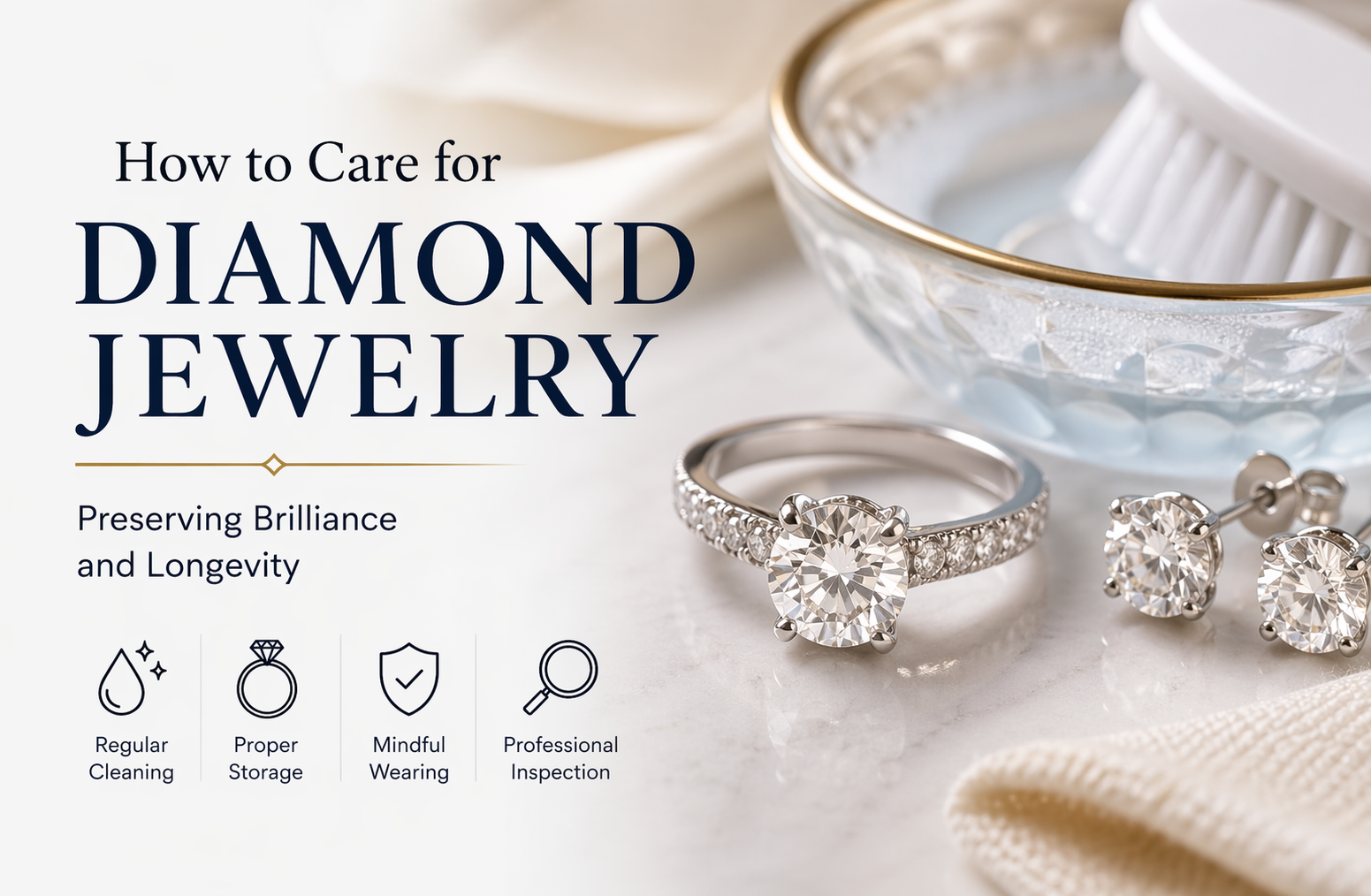 How to Care for Diamond Jewelry: Preserving Brilliance and Longevity