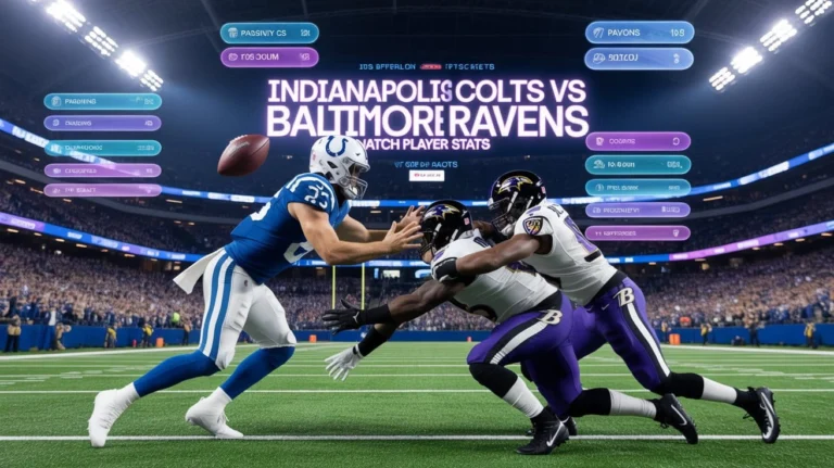 Indianapolis Colts vs Baltimore Ravens Match Player Stats