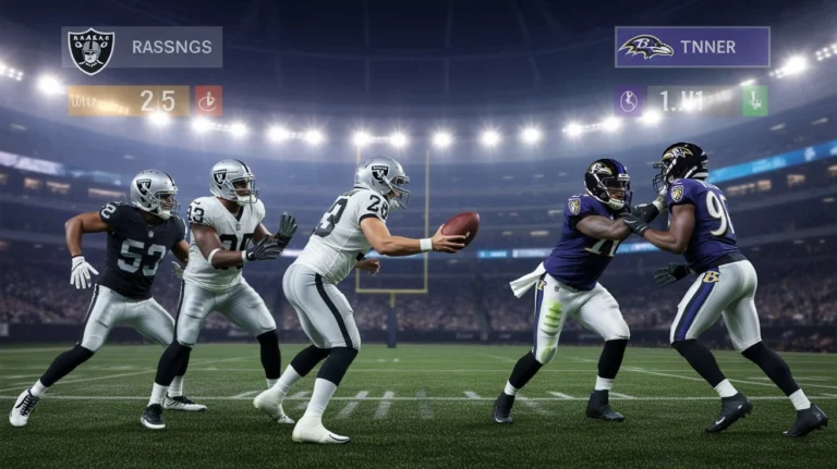 Las Vegas Raiders vs. Baltimore Ravens Match Player Stats