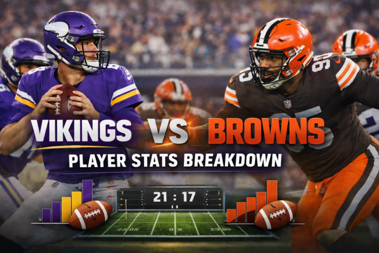 Minnesota Vikings vs Cleveland Browns Match Player Stats