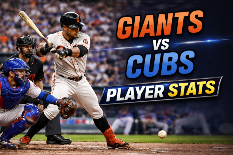 San Francisco Giants vs Chicago Cubs Match Player Stats