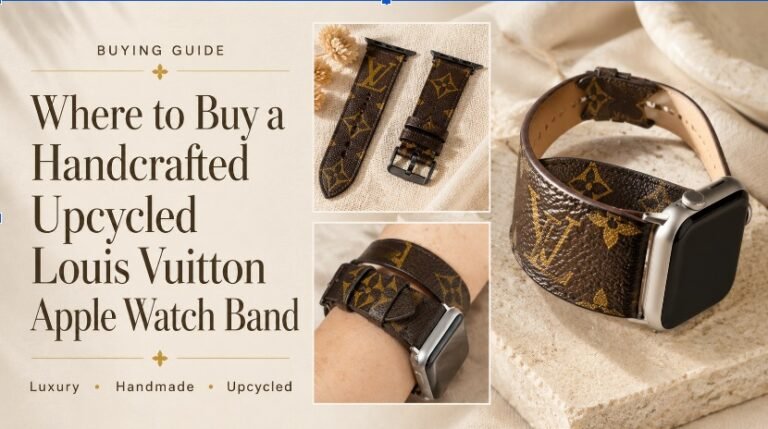 Where to Buy a Handcrafted Upcycled Louis Vuitton Apple Watch Band